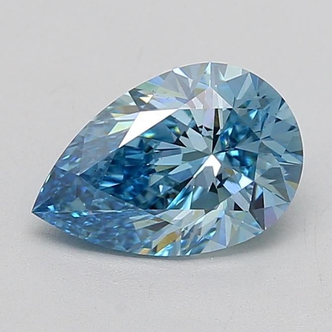 1.66 Ct. Fancy Vivid Blue Pear Lab Grown Diamond