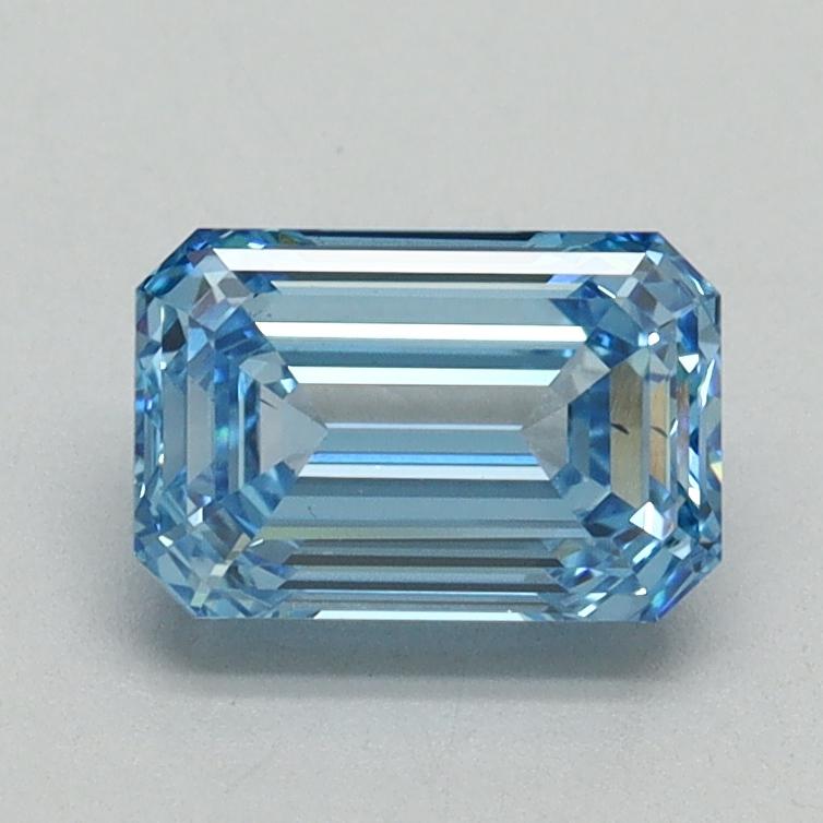 1.13 Ct. Fancy Vivid Blue Emerald Lab Grown Diamond