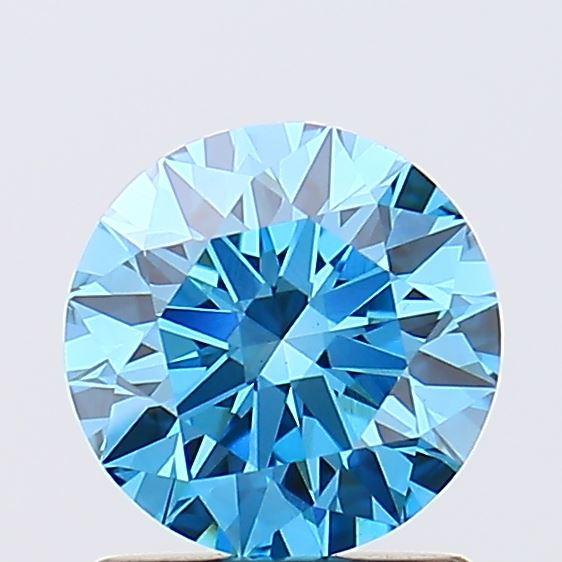 1.28 Ct. Fancy Vivid Blue Round Lab Grown Diamond
