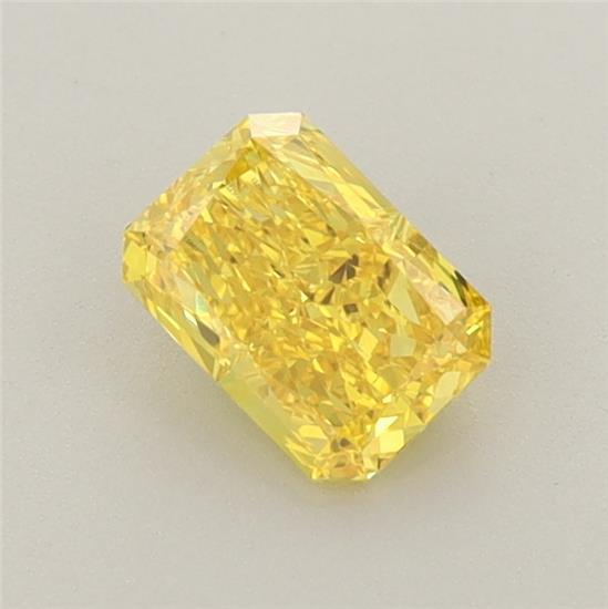 0.65 Ct. Fancy Vivid Yellow Radiant Lab Grown Diamond