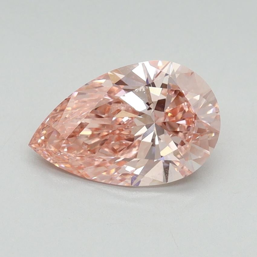 1.53 Ct. Fancy Intense Pink Pear Lab Grown Diamond