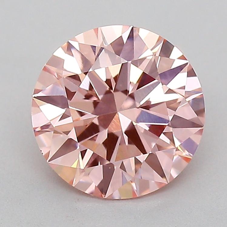 1.27 Ct. Fancy Intense Pink Round Lab Grown Diamond