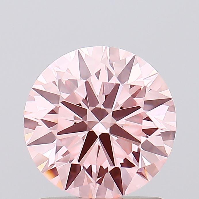 1.44 Ct. Fancy Vivid Pink Round Lab Grown Diamond