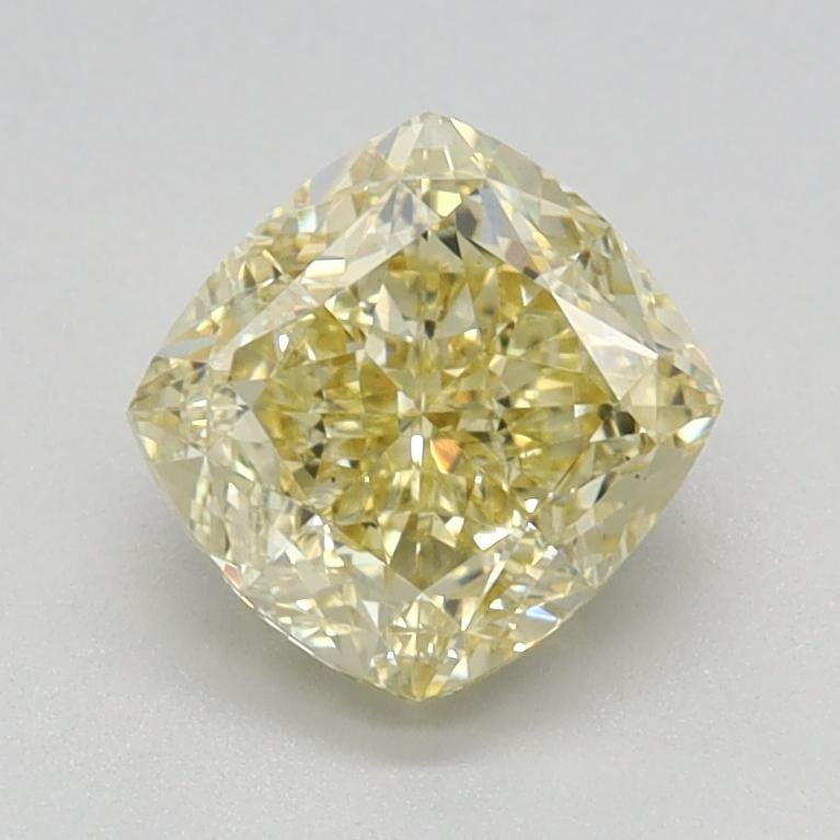 1.23 Ct. Fancy Intense Yellow Cushion Lab Grown Diamond