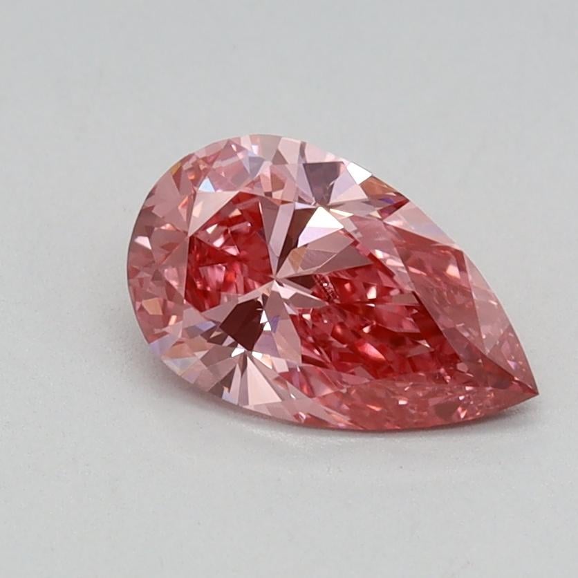 0.54 Ct. Fancy Vivid Pink Pear Lab Grown Diamond