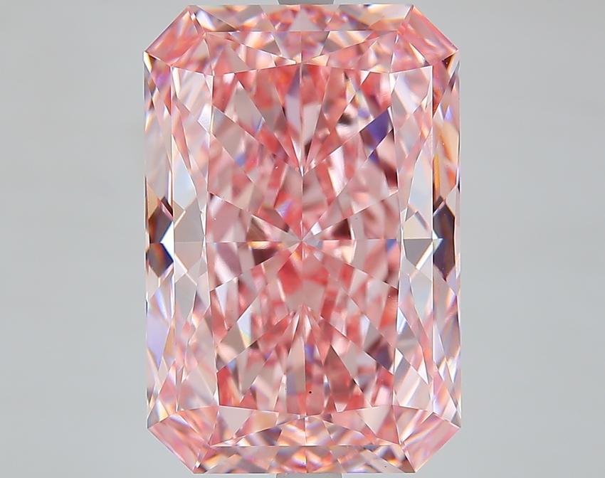 10.07 Ct. Fancy Intense Pink Radiant Lab Grown Diamond