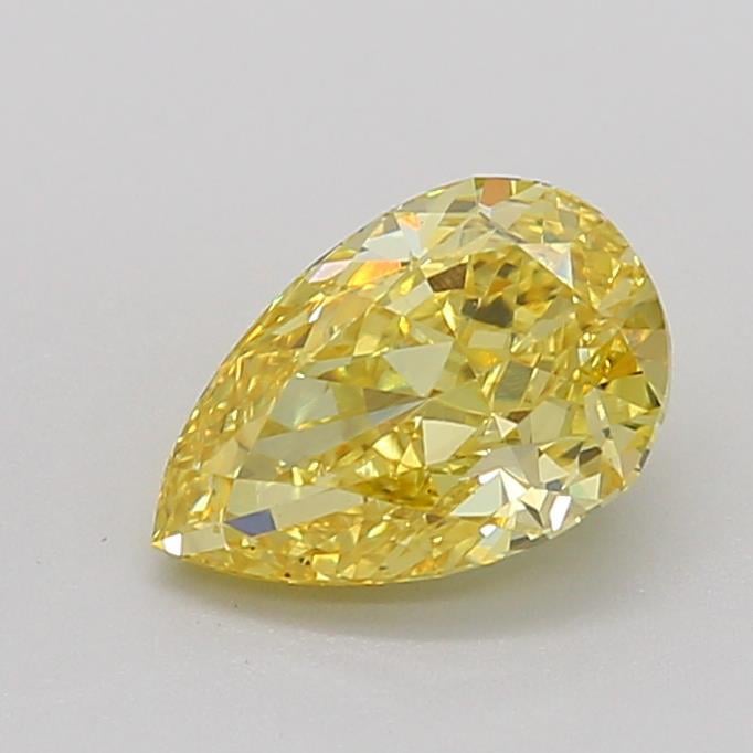 1.59 Ct. Fancy Vivid Yellow Pear Lab Grown Diamond