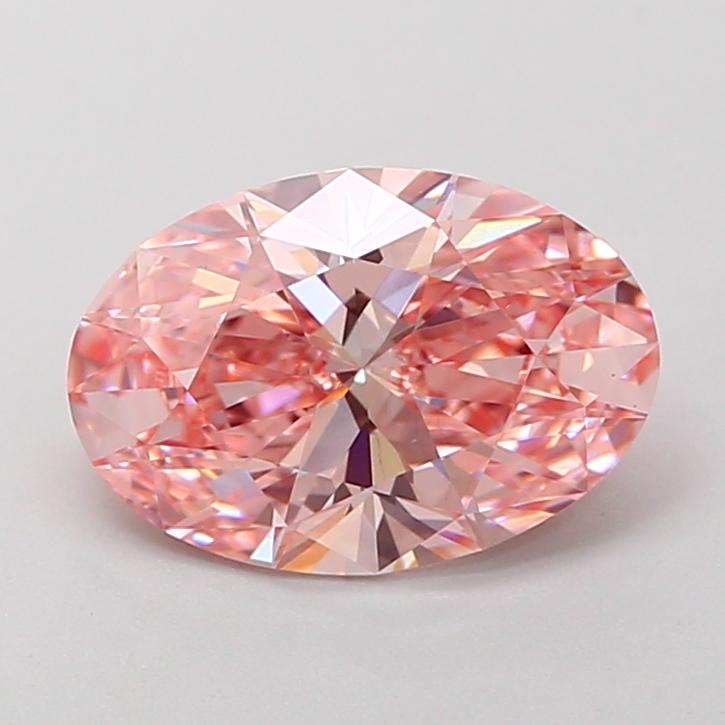 1.80 Ct. Fancy Vivid Pink Oval Lab Grown Diamond