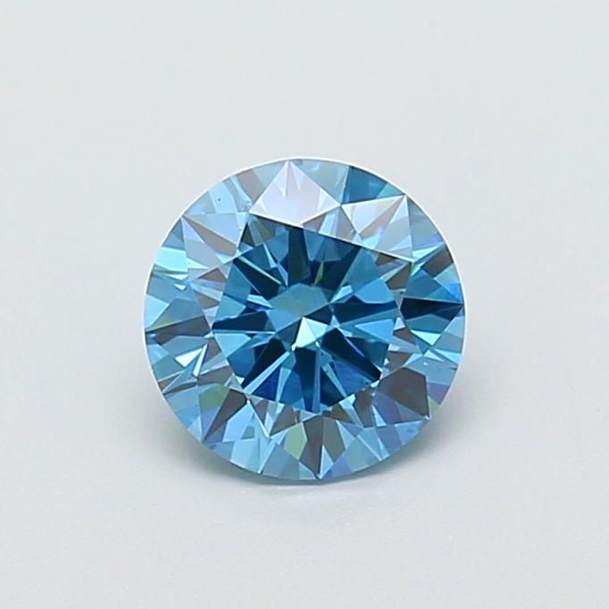 1.06 Ct. Fancy Vivid Blue Round Lab Grown Diamond
