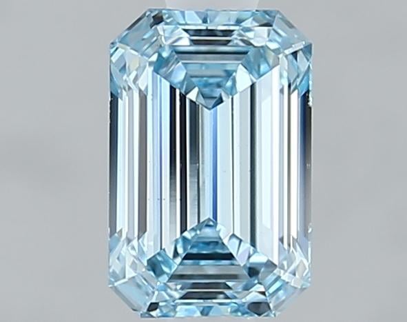 1.00 Ct. Fancy Intense Blue Emerald Lab Grown Diamond
