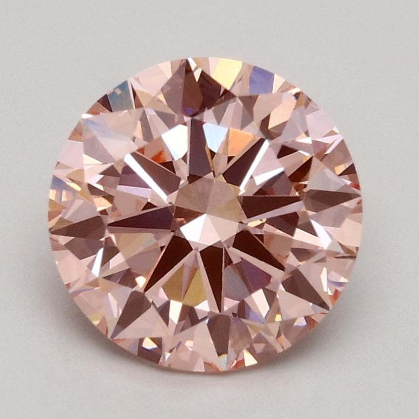 1.71 Ct. Fancy Intense Pink Round Lab Grown Diamond