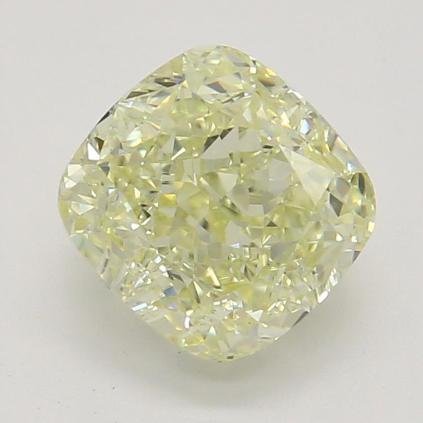 0.91 Ct. Fancy Light Yellow Cushion Diamond