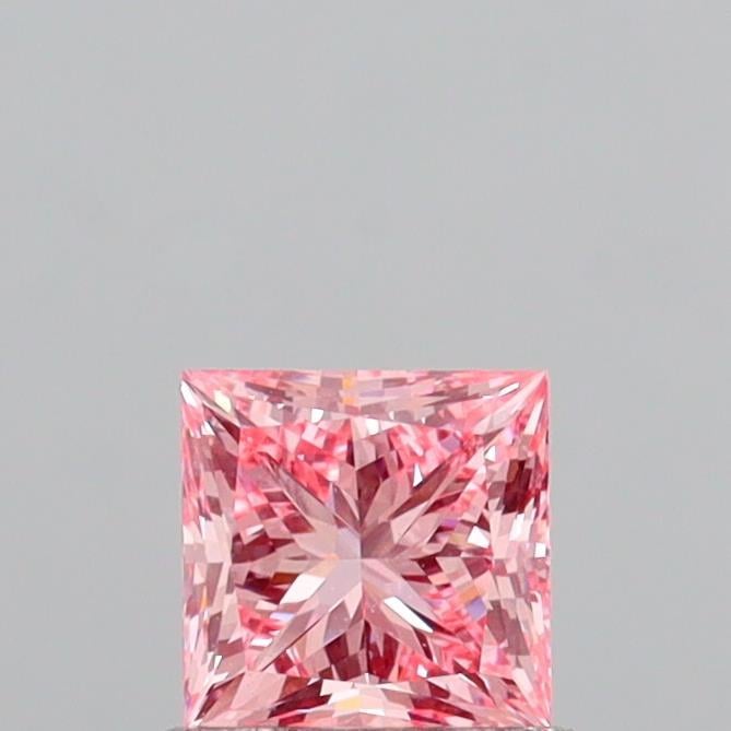 0.98 Ct. Fancy Vivid  Pink Princess Lab Grown Diamond