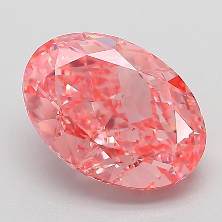 2.20 Ct. Fancy Vivid  Pink Oval Lab Grown Diamond