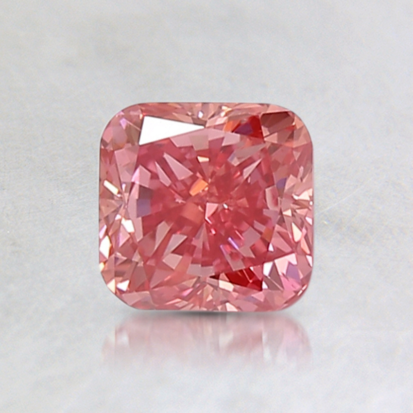 0.93 Ct. Fancy Vivid Pink Cushion Lab Created Diamond