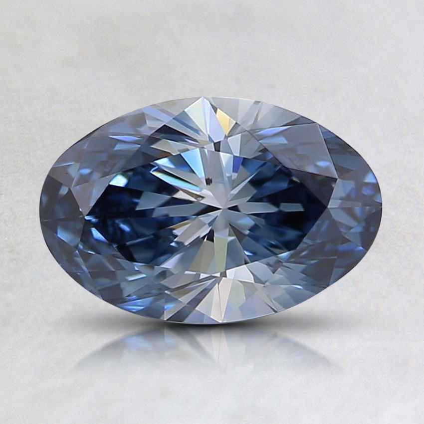 0.96 Ct. Fancy Blue Oval Lab Grown Diamond