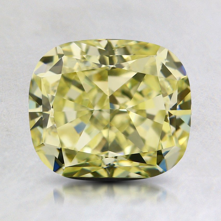 2.00 Ct. Natural Fancy Light Yellow Cushion Diamond