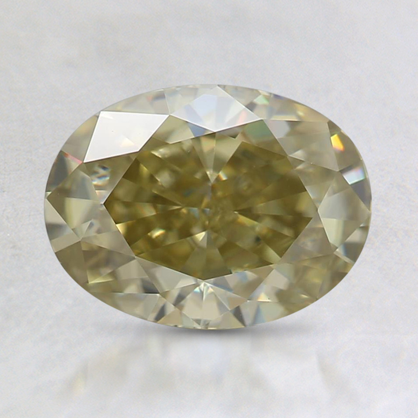 8x6mm Yellow Oval Moissanite