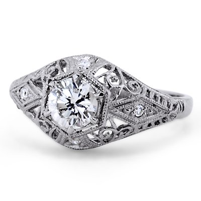 Art Nouveau Diamond Vintage Ring