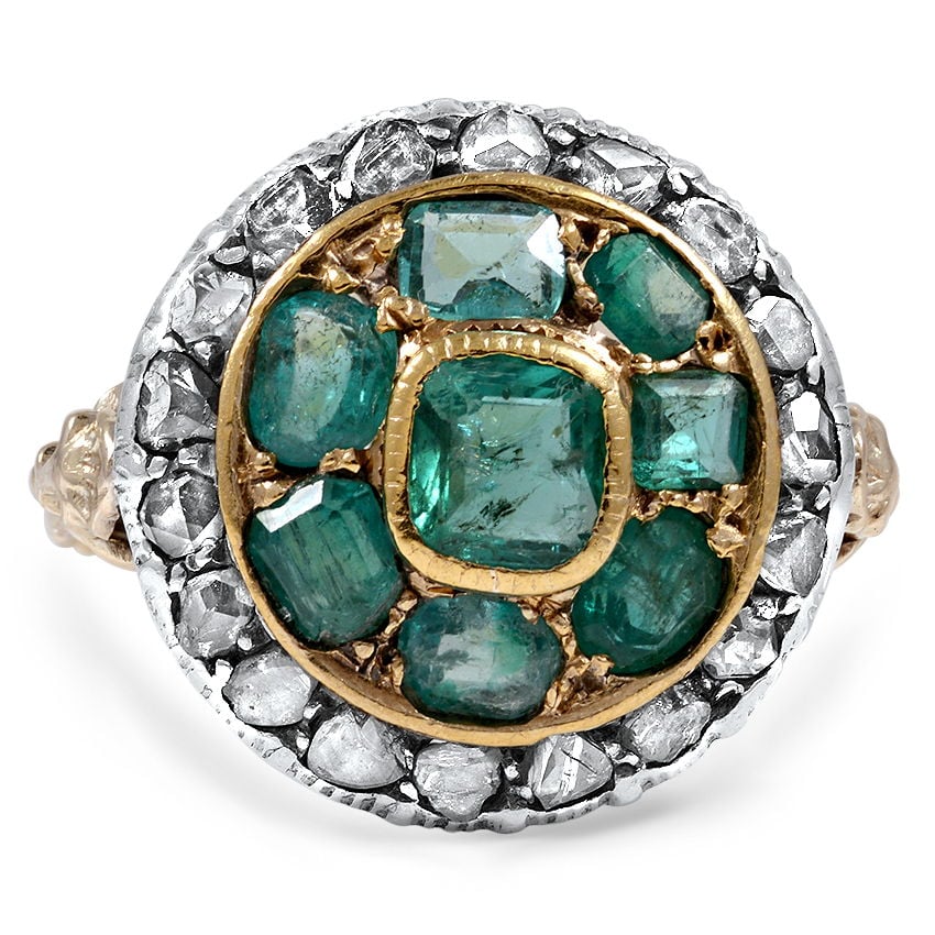 Victorian Emerald Vintage Ring