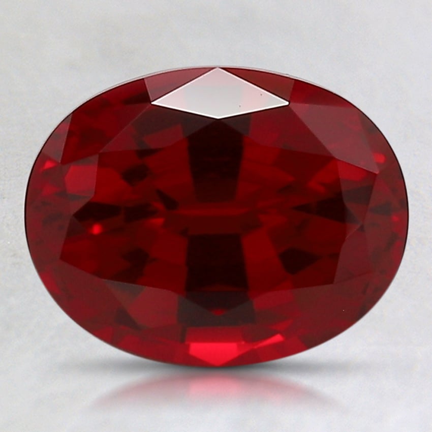 9x7mm Oval Lab Grown Ruby