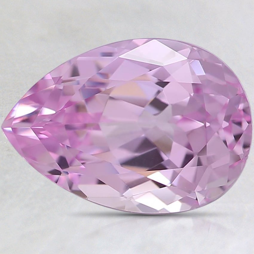 10x7mm Pink Pear Lab Created Sapphire