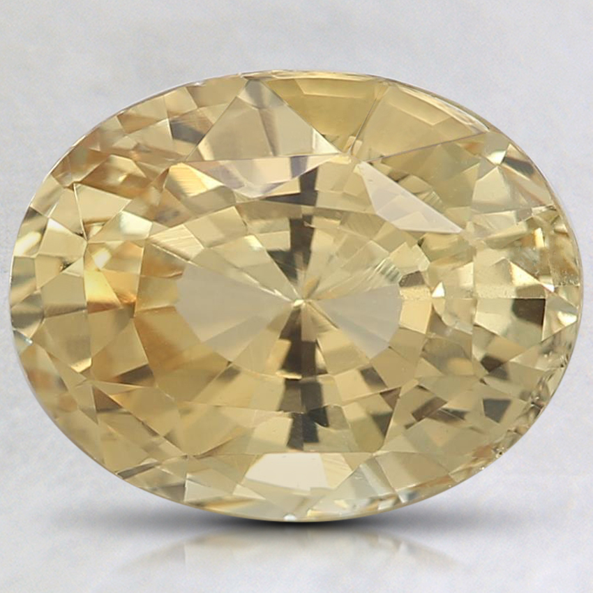 9.7x7.6mm Peach Oval Sapphire