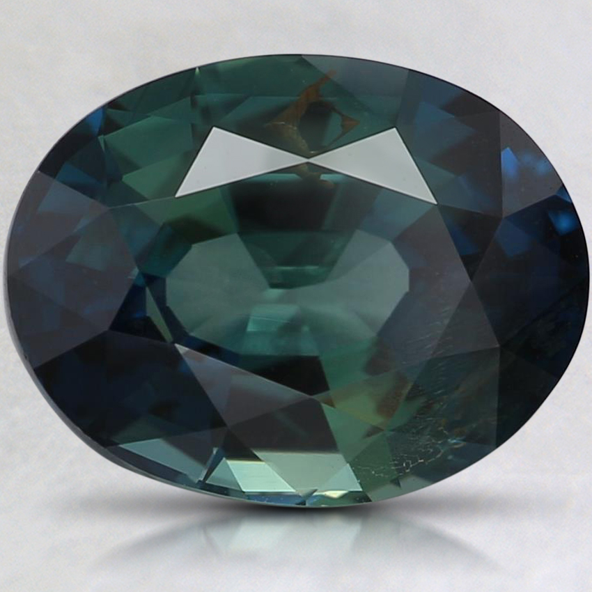 10.6x8.2mm Teal Oval Sapphire