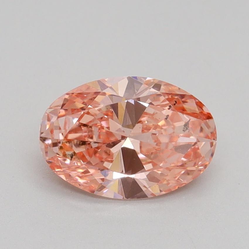 1.00 Ct. Fancy Intense Pink Oval Lab Grown Diamond