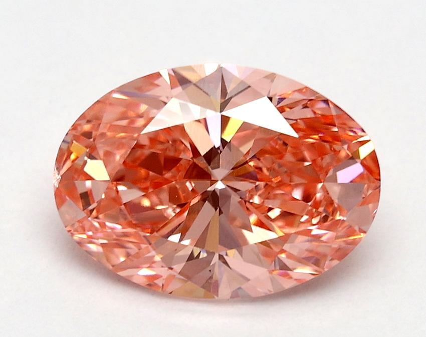2.02 Ct. Fancy Vivid Pink Oval Lab Grown Diamond