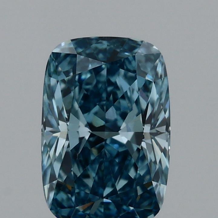 1.03 Ct. Fancy Vivid Blue Cushion Lab Grown Diamond