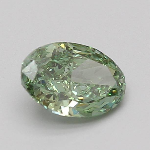 1.09 Ct. Fancy Vivid Green Oval Lab Grown Diamond
