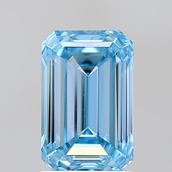 1.82 Ct. Fancy Vivid Blue Emerald Lab Grown Diamond