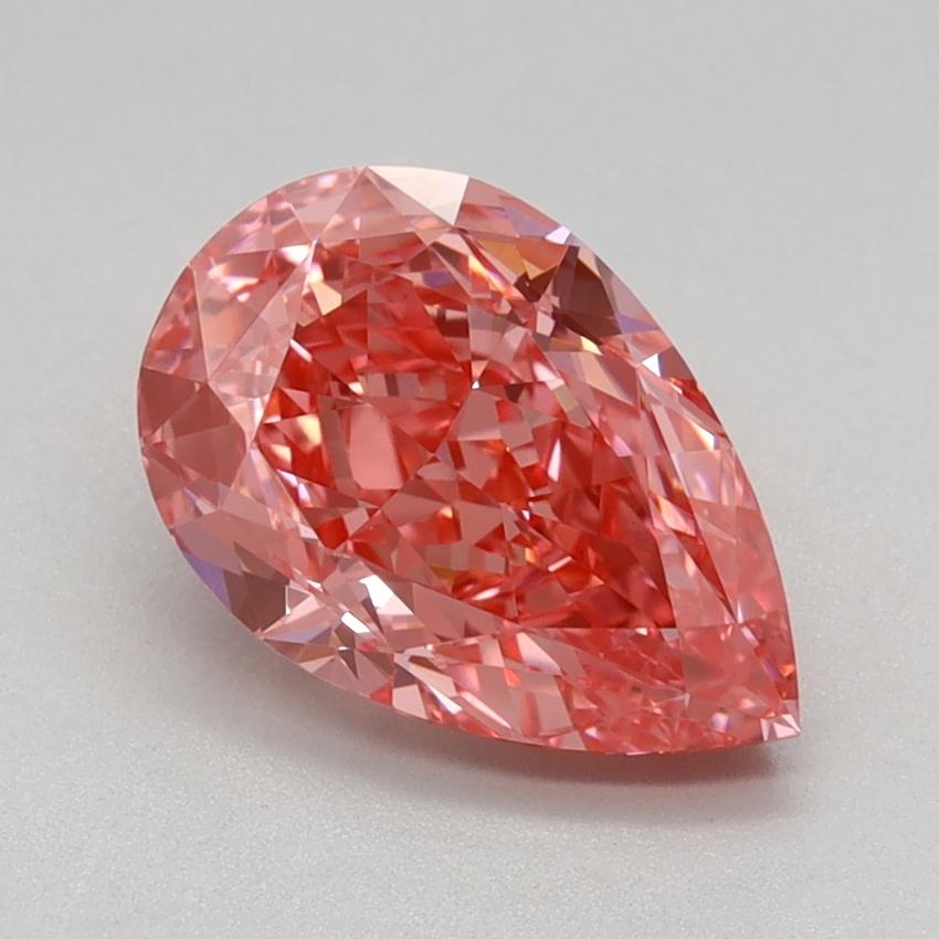 1.58 Ct. Fancy Vivid Pink Pear Lab Grown Diamond
