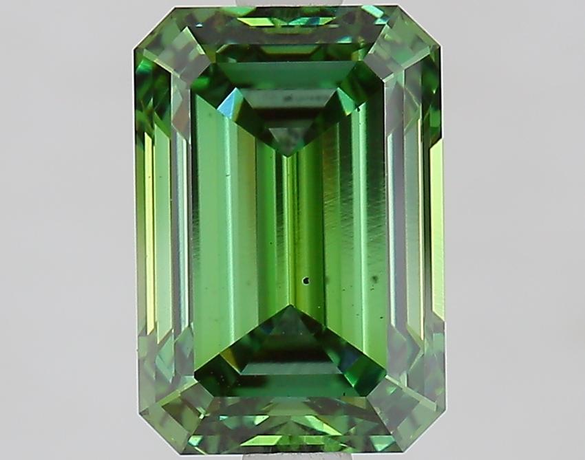 2.51 Ct. Fancy Vivid Green Emerald Lab Grown Diamond
