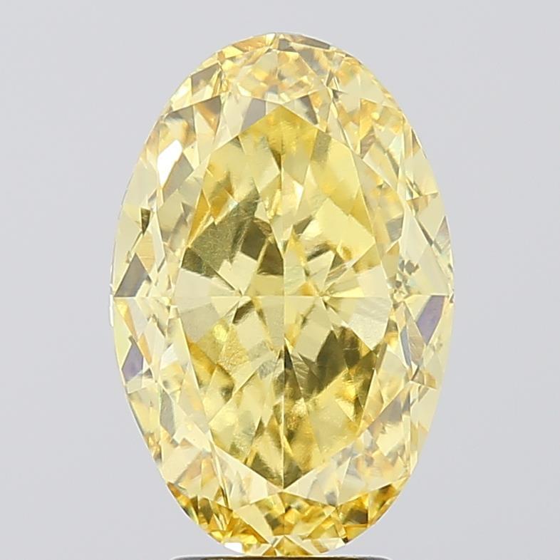 5.00 Ct. Fancy Intense Yellow Oval Lab Grown Diamond