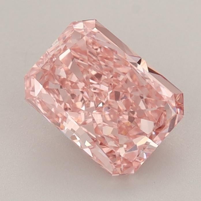 1.29 Ct. Fancy Vivid  Pink Radiant Lab Grown Diamond