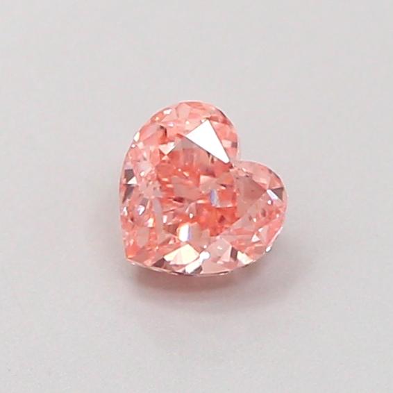 0.39 Ct. Fancy Intense  Pink Heart Lab Grown Diamond