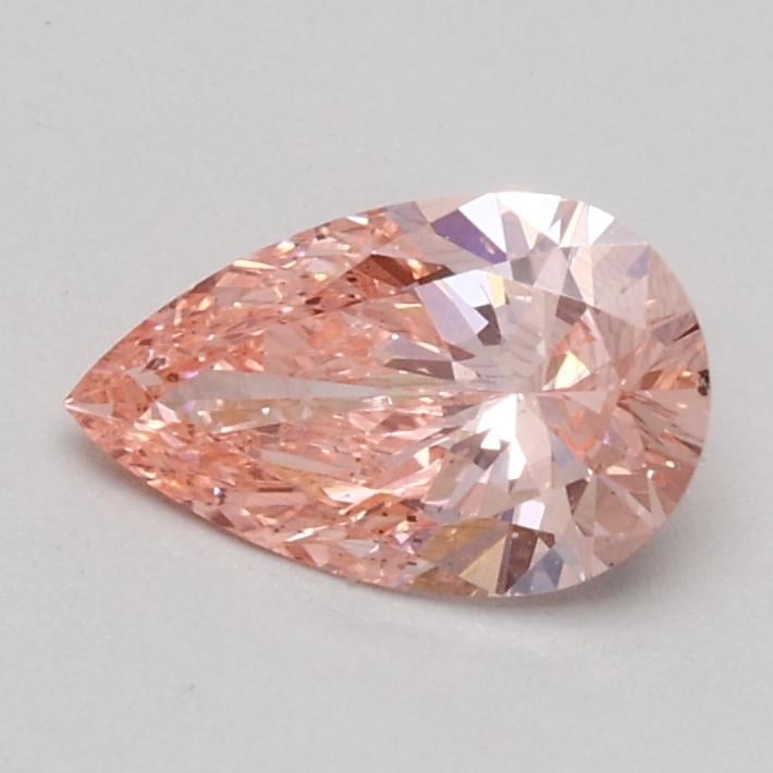 0.52 Ct. Fancy Intense Pink Pear Lab Grown Diamond