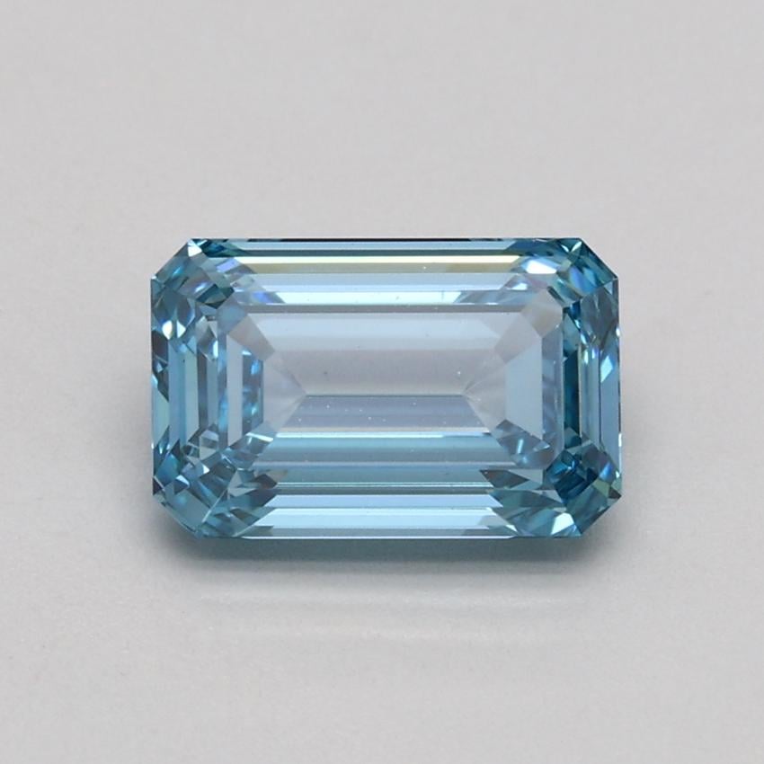 1.02 Ct. Fancy Intense Blue Emerald Lab Grown Diamond