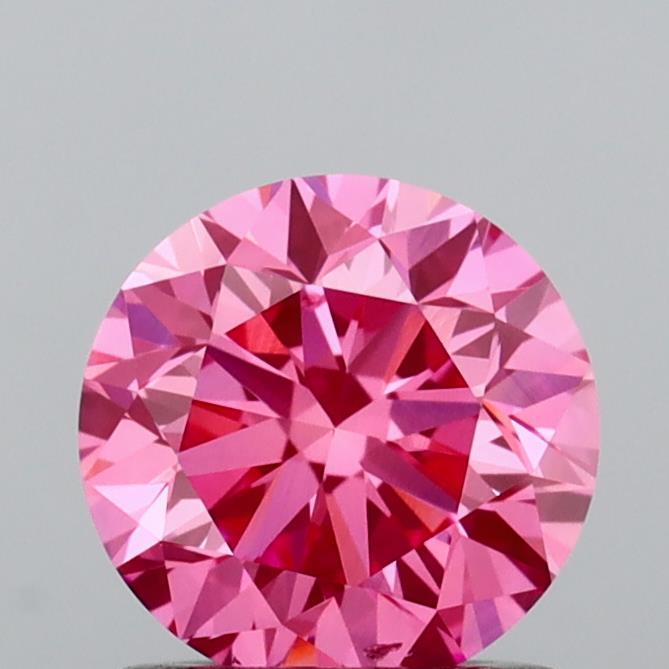 1.00 Ct. Fancy Vivid Pink Round Lab Grown Diamond
