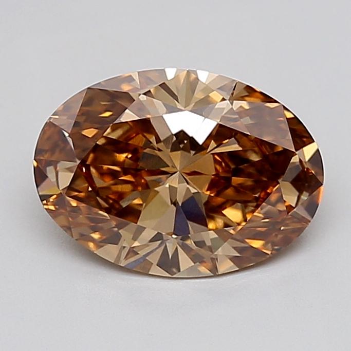 2.03 Ct. Fancy  Brown Oval Lab Grown Diamond