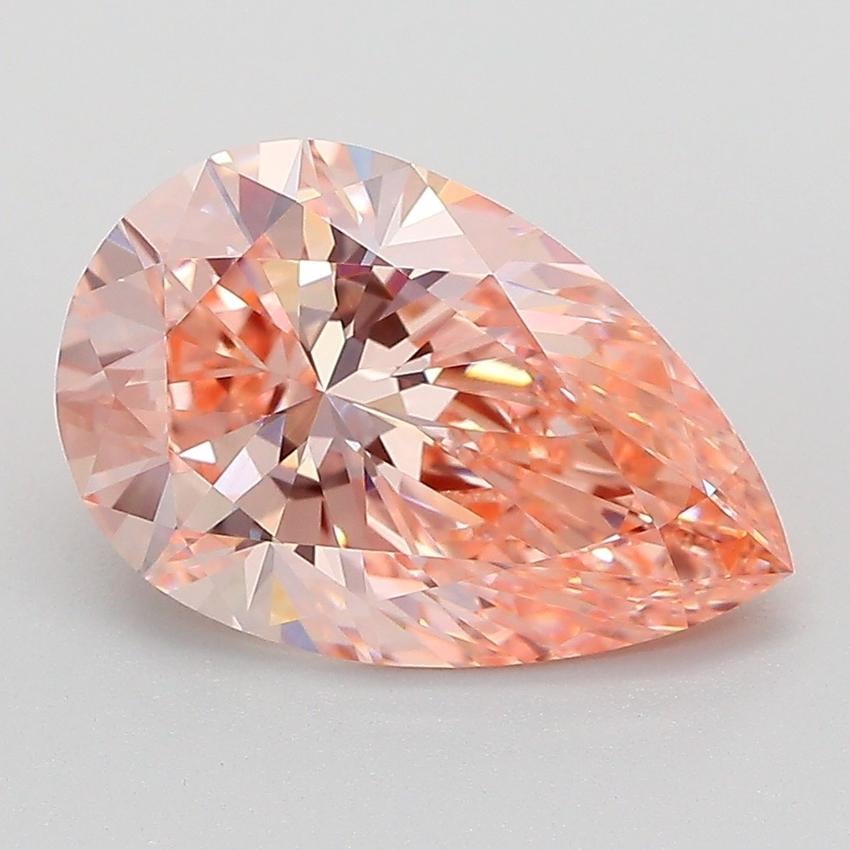 3.00 Ct. Fancy Intense Pink Pear Lab Grown Diamond