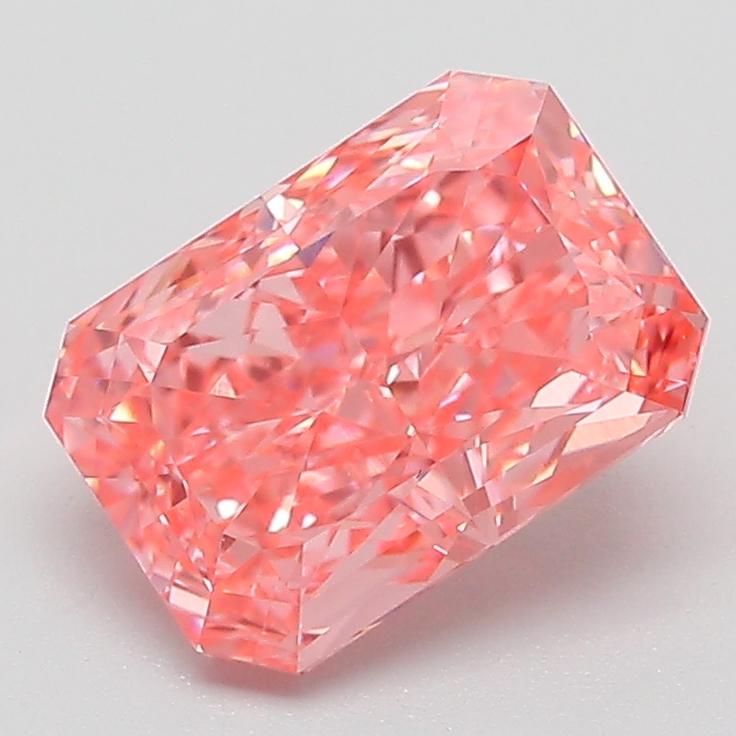 2.01 Ct. Fancy Vivid Pink Radiant Lab Grown Diamond
