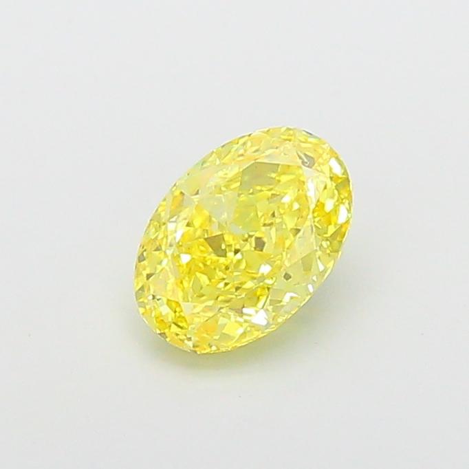 1.53 Ct. Fancy Intense  Yellow Oval Lab Grown Diamond