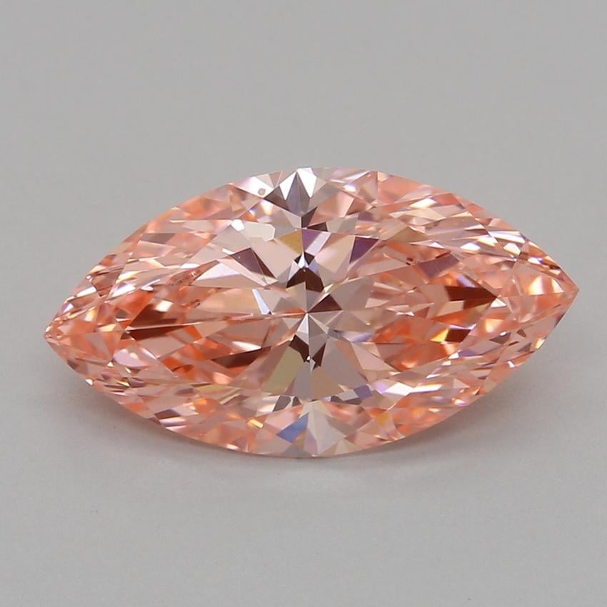 1.52 Ct. Fancy Vivid Pink Marquise Lab Grown Diamond