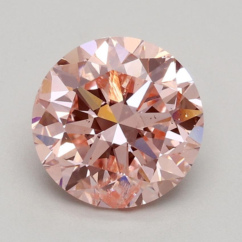 1.70 Ct. Fancy Intense Pink Round Lab Grown Diamond