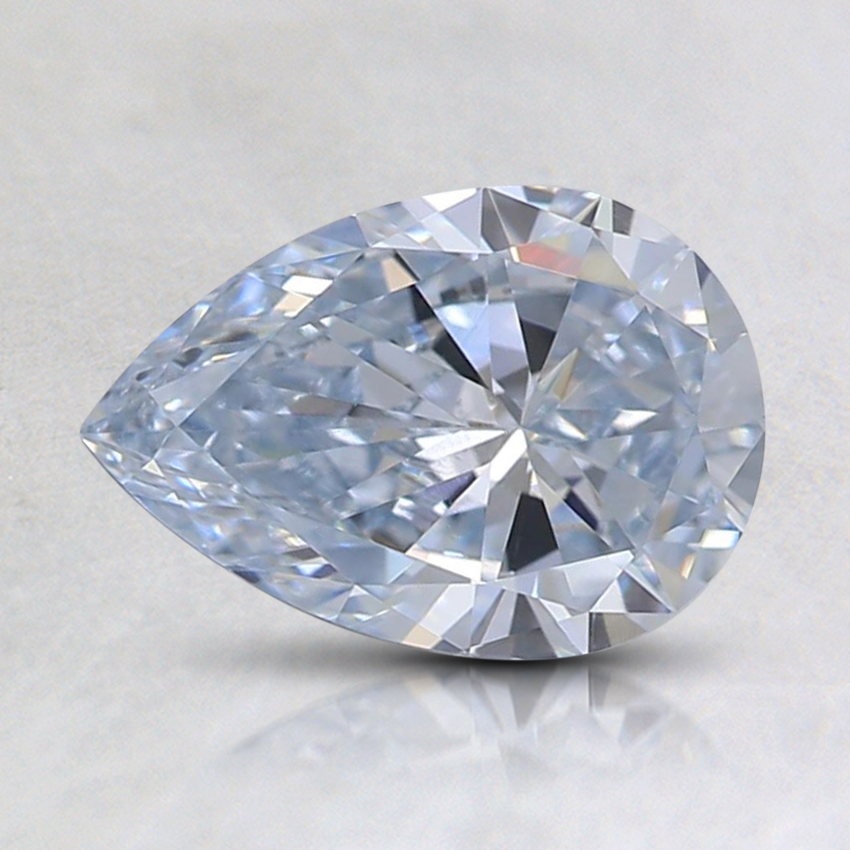 0.79 Ct. Light Blue Pear Lab Grown Diamond