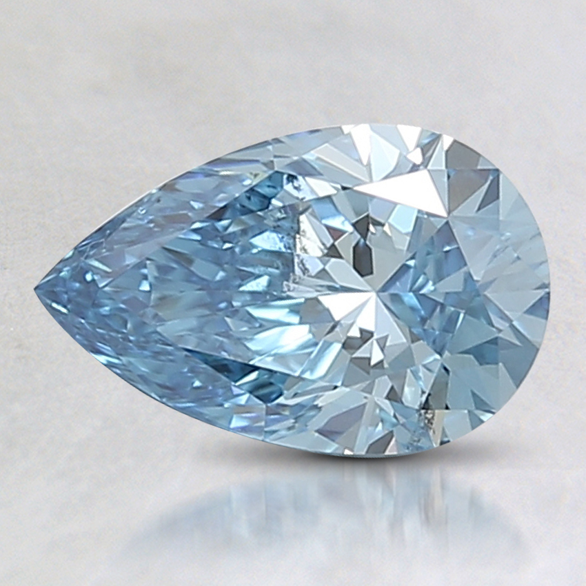 1.02 Ct. Fancy Vivid Blue Pear Lab Created Diamond