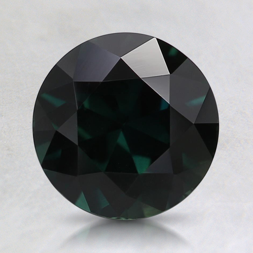 7.6mm Unheated Teal Round Sapphire